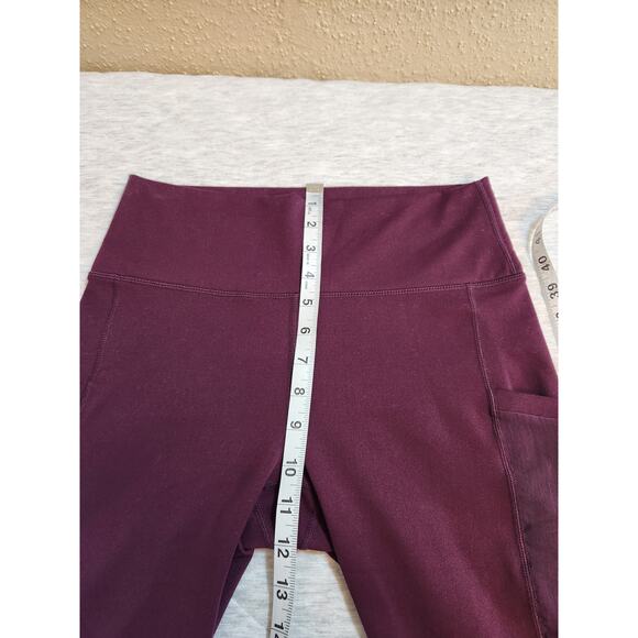 Fabletics Womens  Leggings Mid Rise Compression Pockets Purple Size Medium - Picture 6 of 7